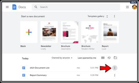 Comment supprimer tous les documents dans Google Docs