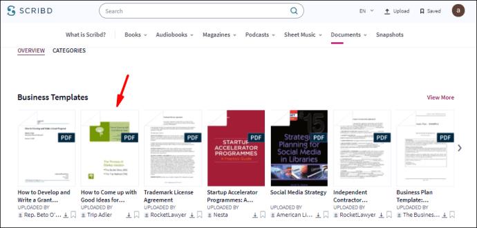 Cómo descargar un PDF desde Scribd