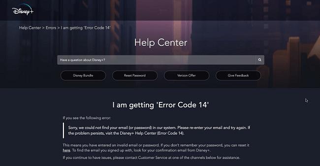 How To Fix Disney Plus Error Code 14