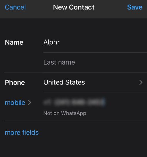 Comment ajouter de nouveaux contacts dans WhatsApp