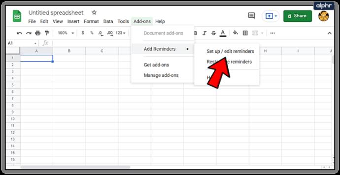 Comment définir des rappels dans Google Sheets