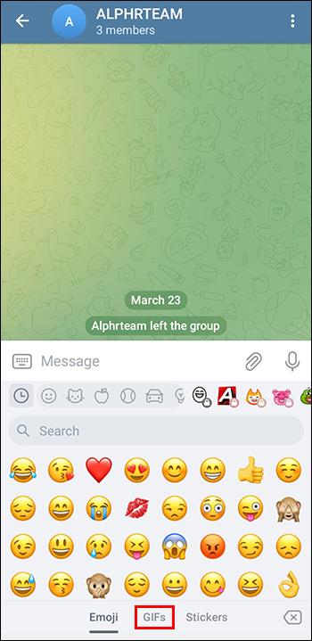 How To Add A GIF In Telegram