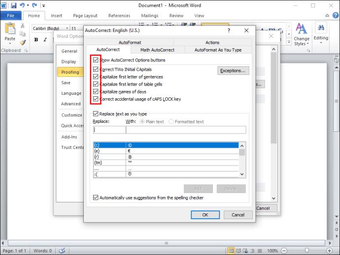 How To Turn Off AutoCorrect In Microsoft Word