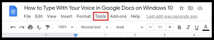 Comment taper avec votre voix dans Google Docs