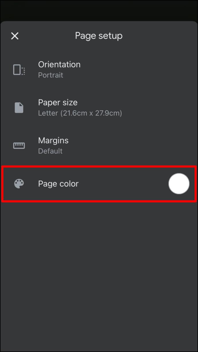 How To Change The Background Color In A Google Doc