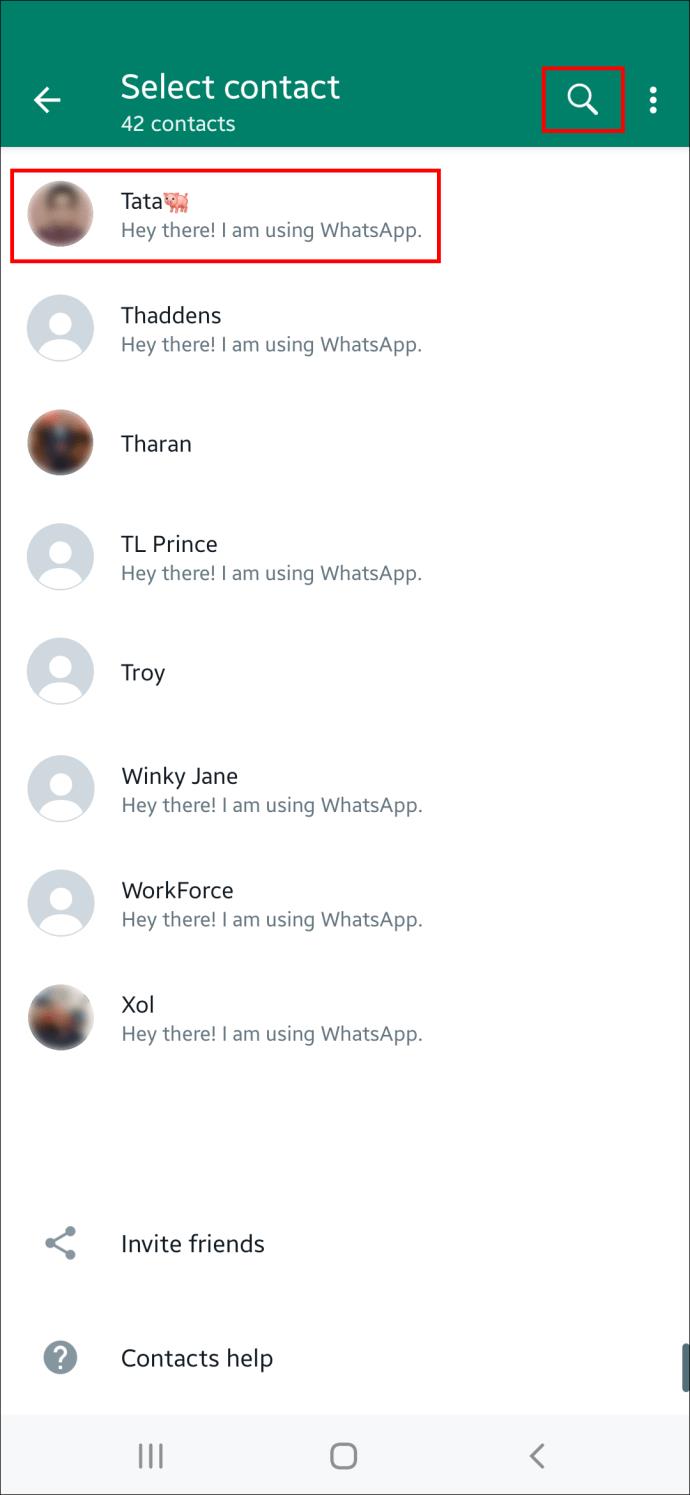 Comment trouver des contacts sur WhatsApp