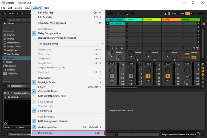 Comment utiliser les plugins avec Ableton