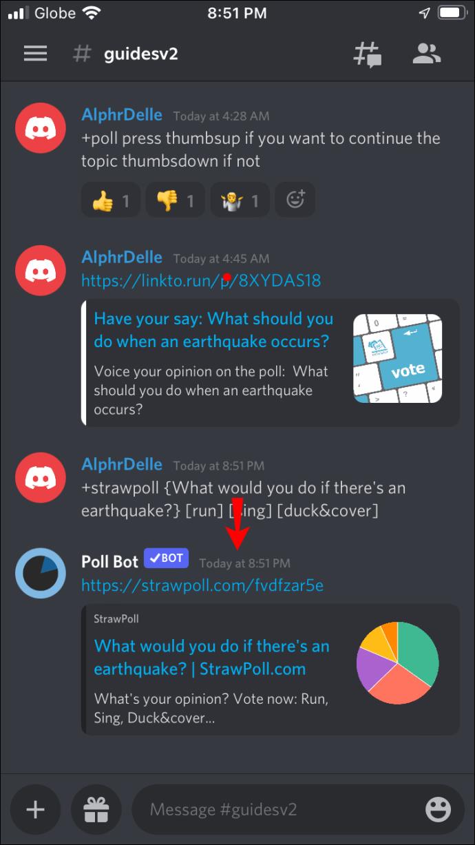 Comment créer un sondage dans Discord