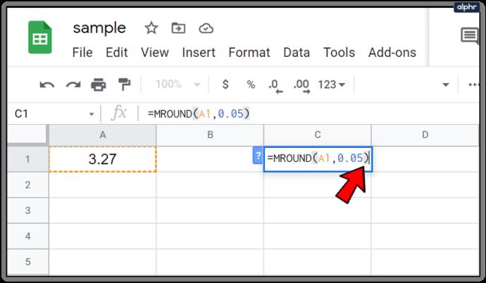 Google 시트 셀을 가장 가까운 10으로 반올림하는 방법