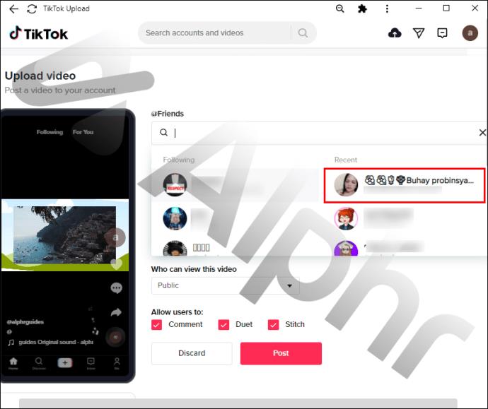 Comment taguer quelqu'un sur TikTok