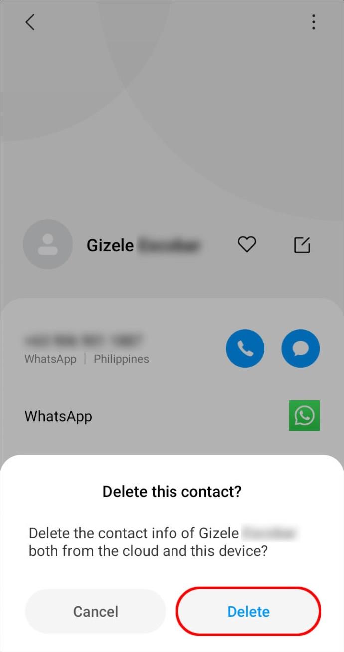 Comment supprimer un contact dans WhatsApp