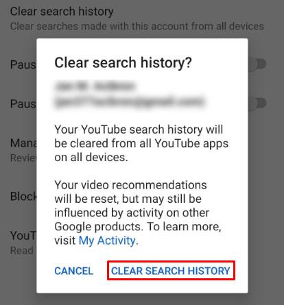 Comment effacer l'historique de visionnage de YouTube