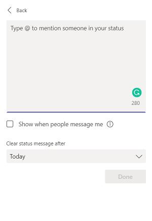 Comment changer le statut dans Microsoft Teams