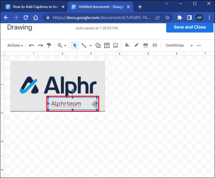 Google डॉक्स में इमेज में कैप्शन कैसे जोड़ें