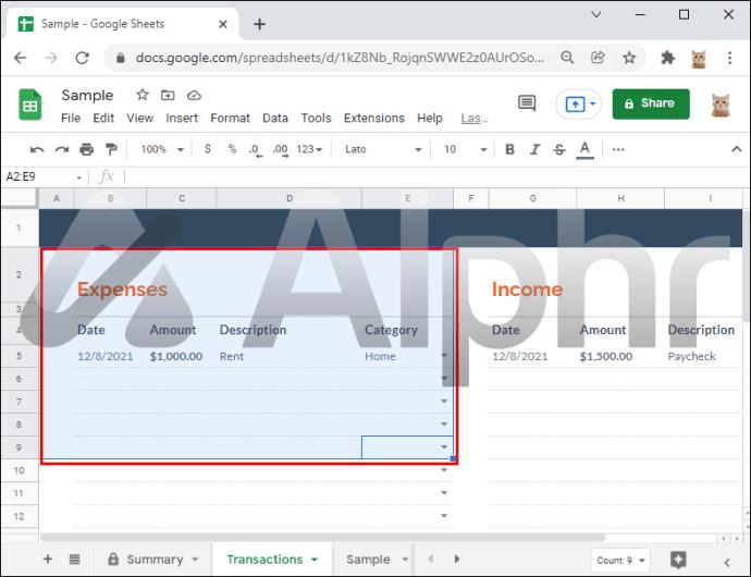 Como copiar sem linhas ocultas no Google Sheets