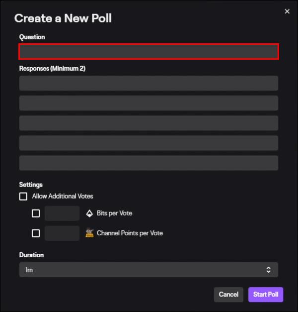 Comment faire un sondage sur Twitch