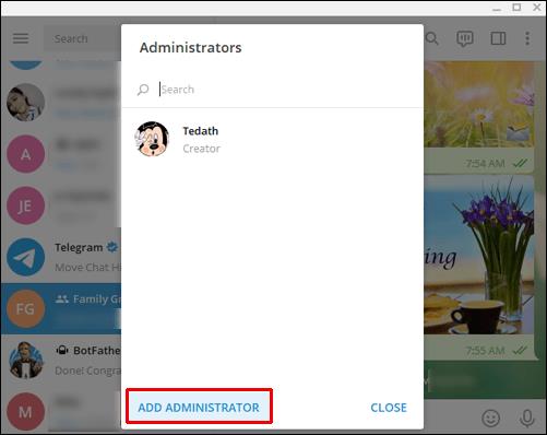 Como adicionar um administrador no Telegram