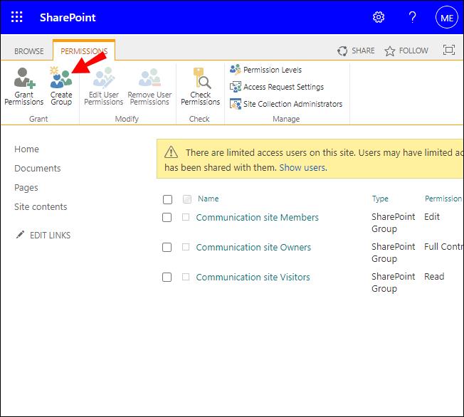 كيفية إضافة أعضاء إلى مجموعة في SharePoint