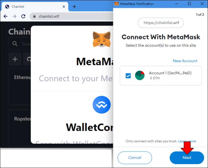 Comment supprimer un réseau de MetaMask