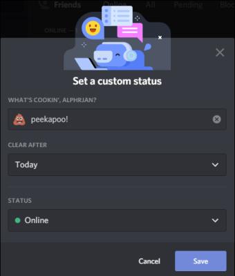 Come cambiare il tuo stato in Discord