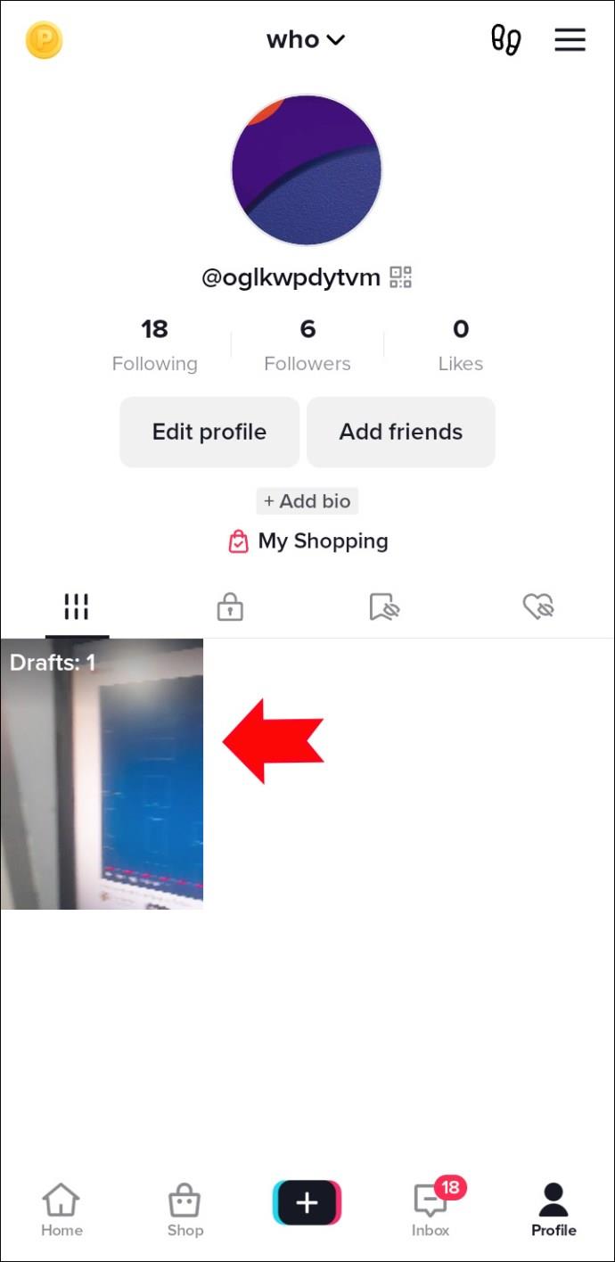 Comment supprimer des brouillons dans TikTok