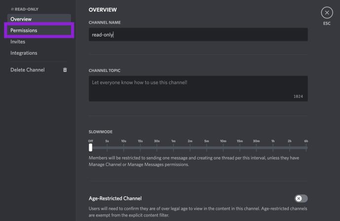 How To Make A Channel Read Only In Discord