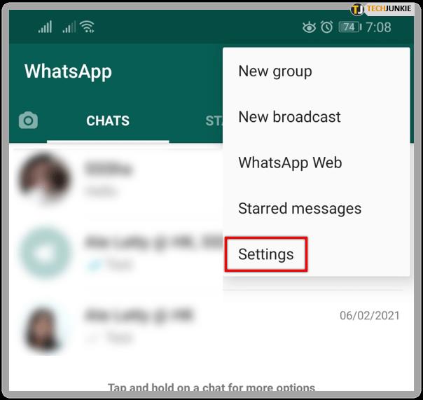 Comment bloquer un contact dans WhatsApp