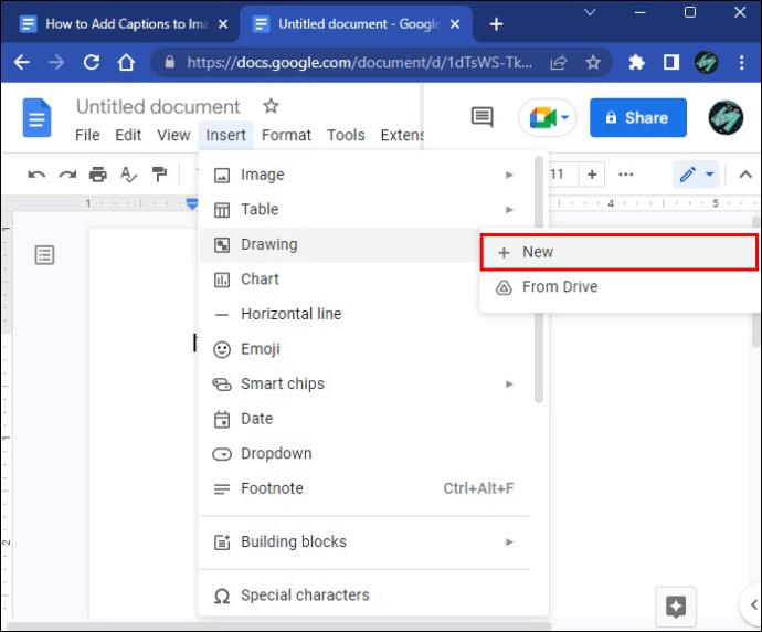 Google डॉक्स में इमेज में कैप्शन कैसे जोड़ें