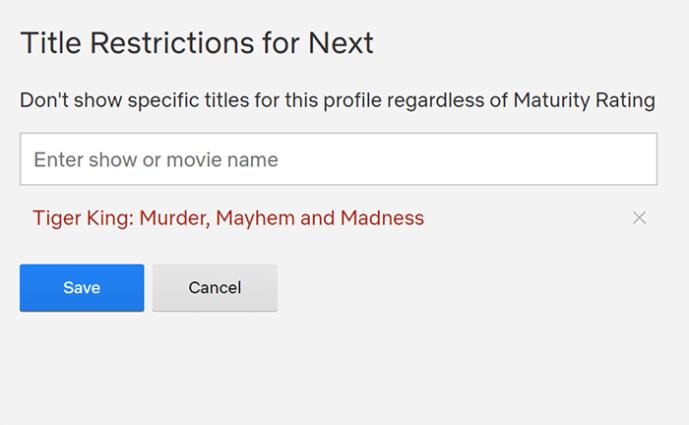 Using Parental Controls For Blocking Shows On Netflix