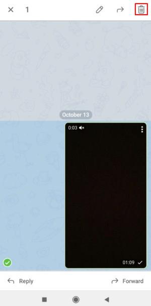 Как удалить медиа в Telegram