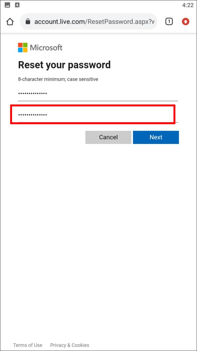 How To Reset And Change Your Microsoft Password