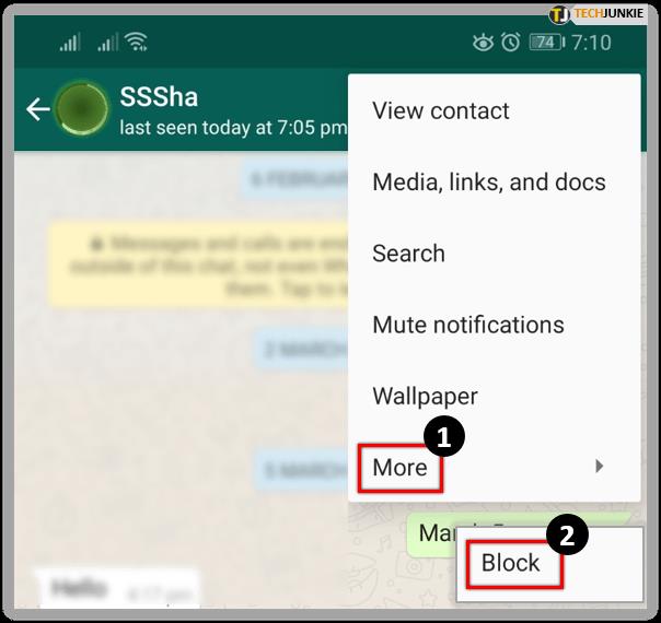 Comment bloquer un contact dans WhatsApp