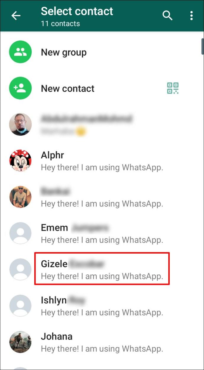 Comment supprimer un contact dans WhatsApp