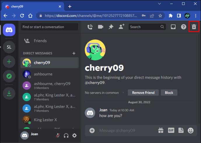 Comment supprimer les DM Discord d'un PC ou d'un appareil mobile