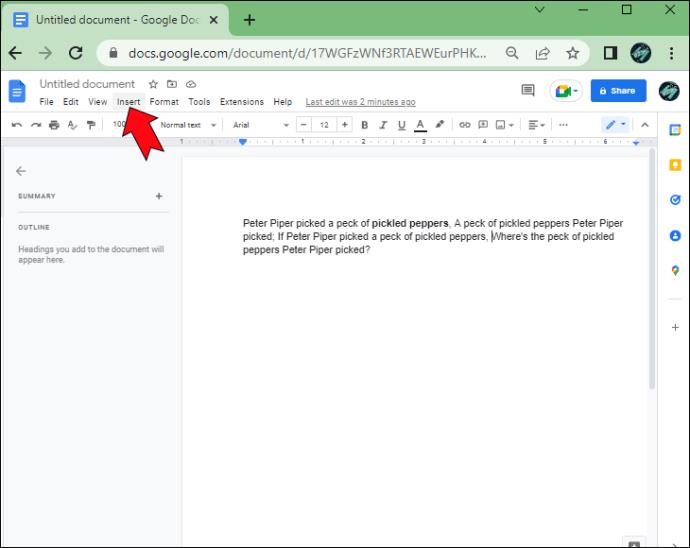 Comment ajouter des notes de bas de page à un document Google