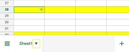 Comment supprimer les lignes de la grille dans Google Sheets