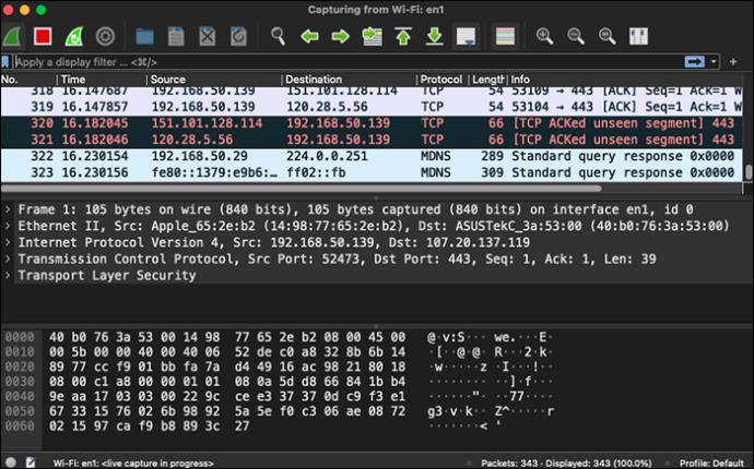 Comment capturer des paquets dans WireShark