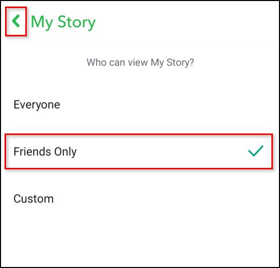 Comment créer une histoire privée dans l'application Snapchat