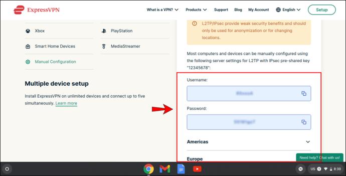 Como usar uma VPN em um Chromebook