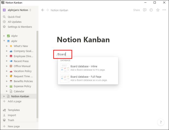 How To Setup A Kanban Board In Notion