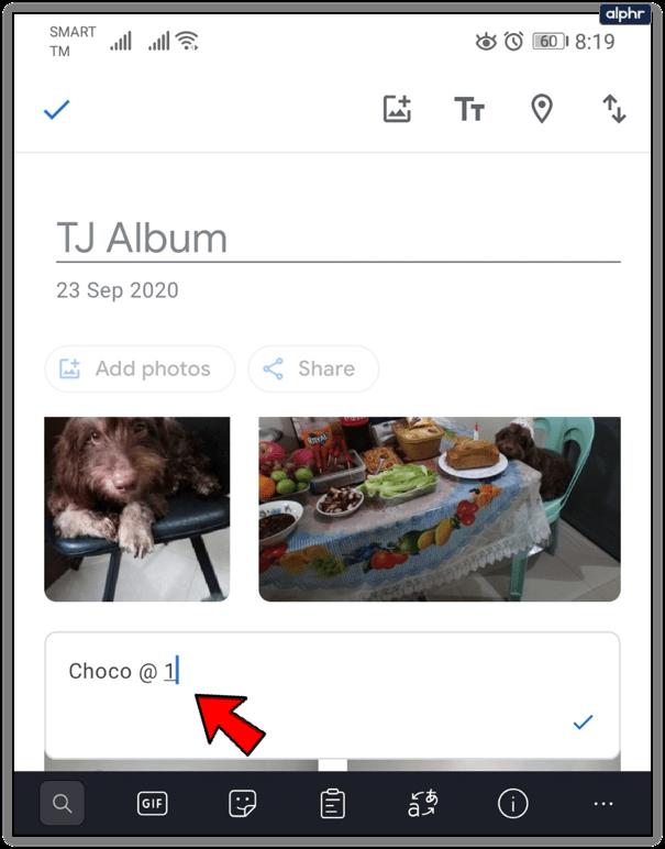 Comment ajouter du texte dans Google Photos