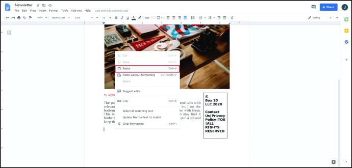 Comment créer un dépliant dans Google Docs