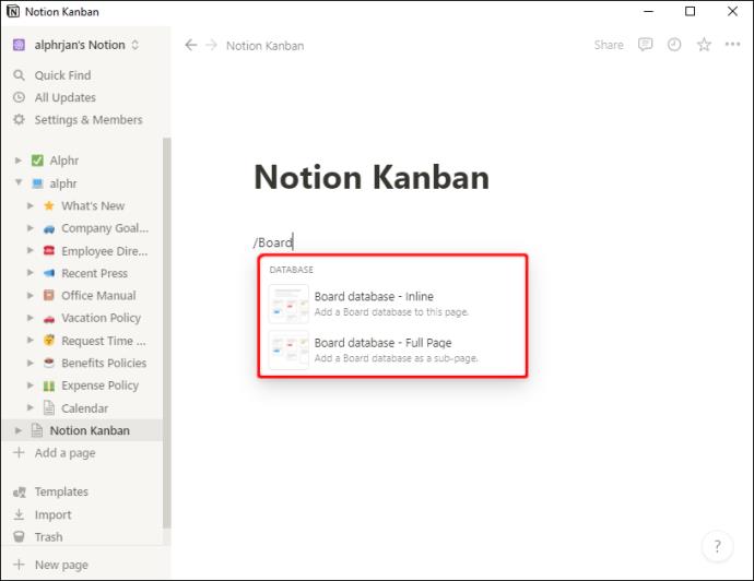 How To Setup A Kanban Board In Notion