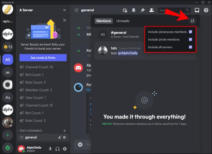 Comment vérifier qui vous a envoyé un ping dans Discord