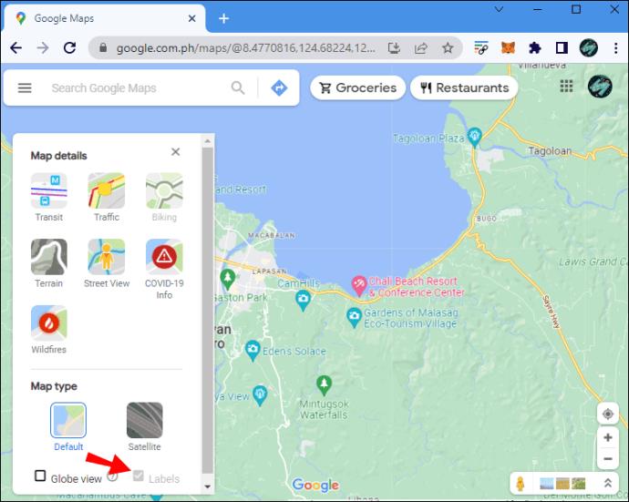 Comment désactiver les étiquettes dans Google Maps