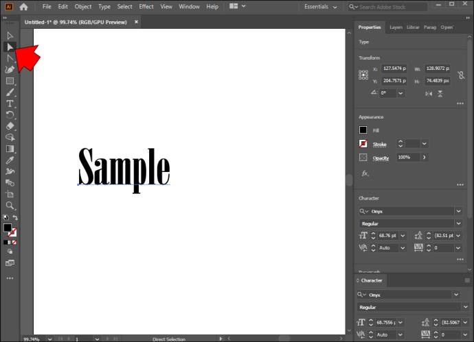 Comment faire du texte une forme dans Illustrator