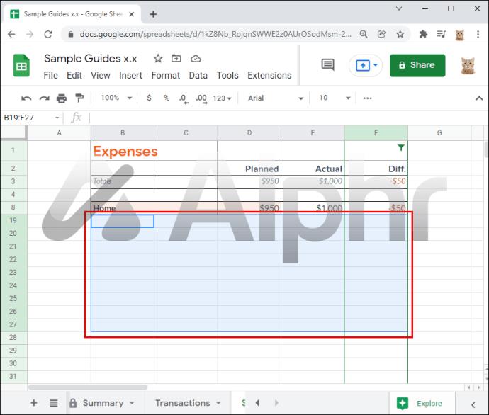 Como copiar sem linhas ocultas no Google Sheets