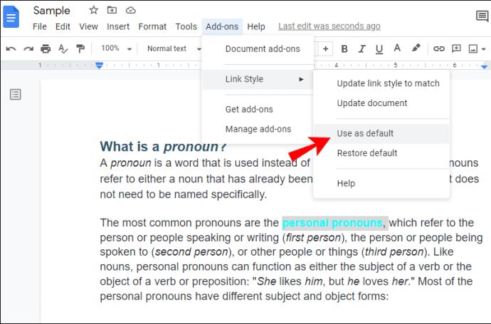 How To Change The Color Of Links In A Google Doc