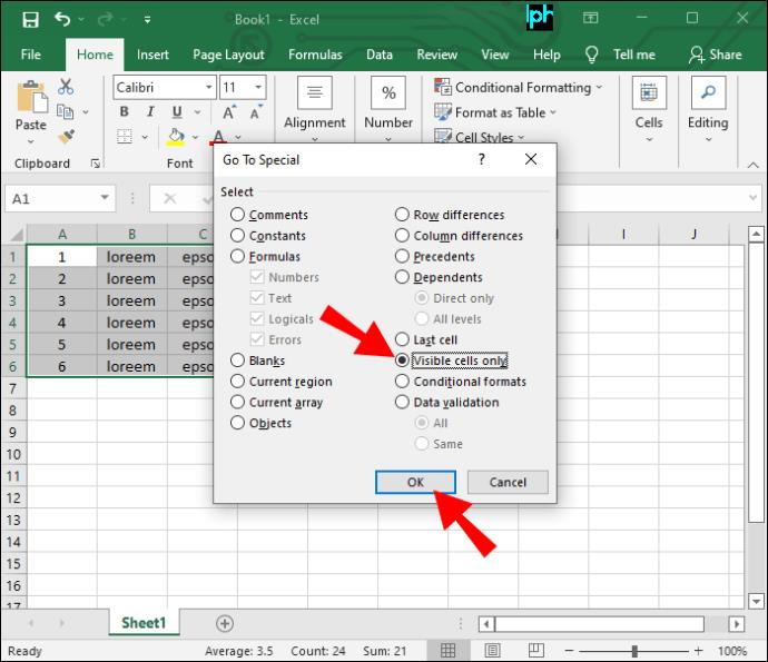 How To Copy Without Hidden Rows In Excel