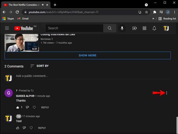How To Pin A Comment On YouTube